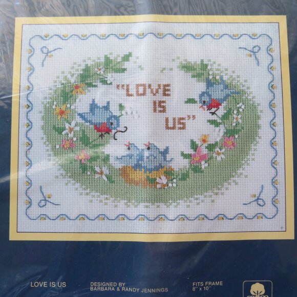 Love is Us Sunset Counted Cross Stitch Vintage Kit #2983, 1984 - Picture 3 of 10